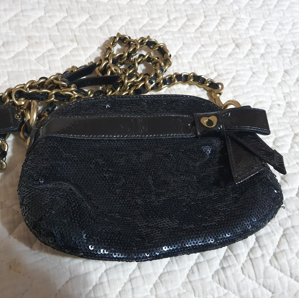 Coach Sequins Mini Poppy Evening Shoulder Bag